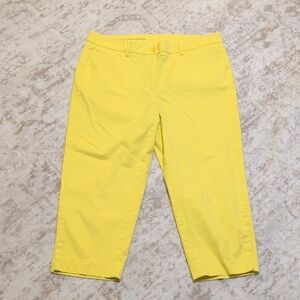 Talbots Bright Yellow Capri Pants
